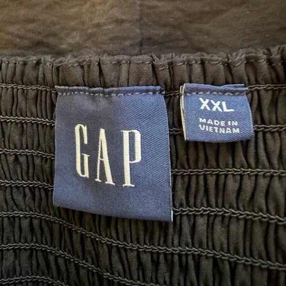 NWOT GAP Black Tie-Front Tiered Maxi Dress with Spaghetti Straps, Size XXL - Picture 8 of 8